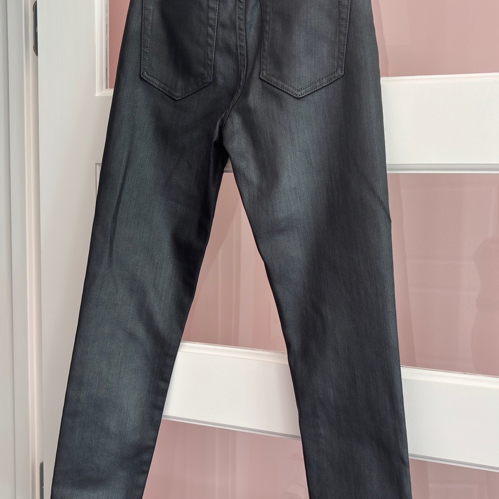 Stylish Gunmetal coated jeans